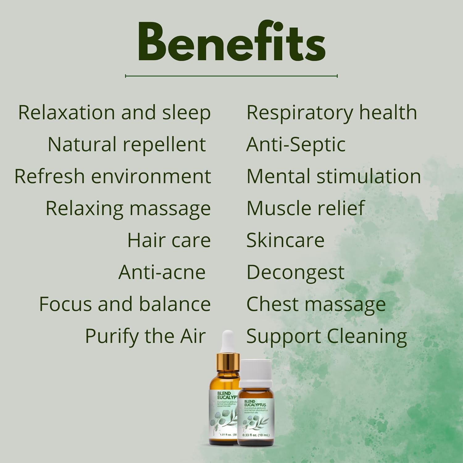 Dual Eucalyptus Essential Oil Blends by One Arome – Eucalyptus Oil (Corymbia Citriodora - Lemon & Eucalyptus Globulus) | Oil for Diffusers, Massage (Dilute) & DIY (Pack of 4 × 1.0 fl oz Each)