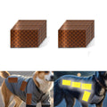 Non Fading Brown Reflective Stickers 1 inch X 2 inch, Outdoor Waterproof High Visibility Warning Safety Adhesive Reflector Tape (20 Pcs)
