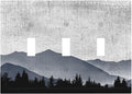 Decorative Switch Plates Natural Landscape Mountains Pine Trees 3 Gang Wall Plate Triple Toggle Light Switch Cover Faceplate Electrical Wall Panels for Bedroom living Room Decor