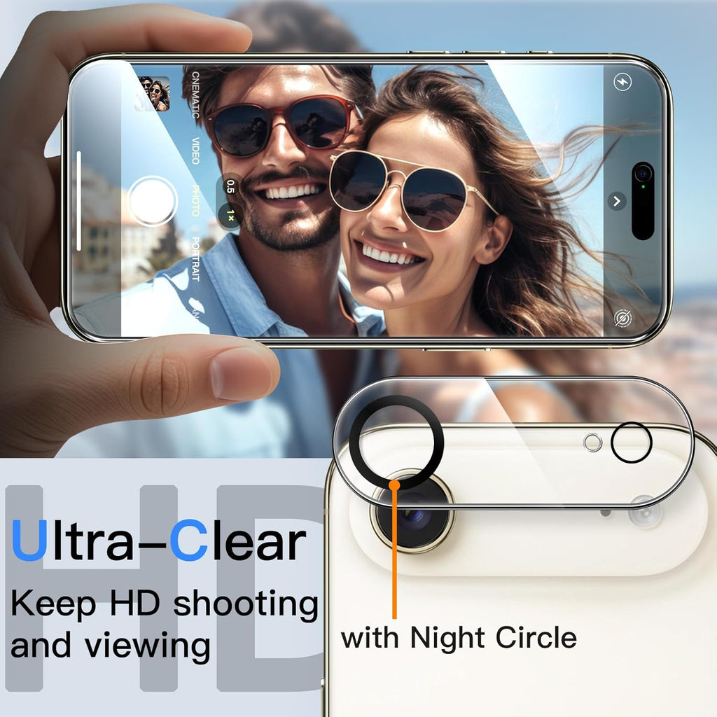 JETech Privacy Screen Protector for iPhone Air with Camera Lens Protector, Anti-Spy Tempered Glass Film, Easy Installation Tool, 6.5-Inch Display, 2-Pack Each