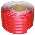 Non Fading Red Reflective Tape Outdoor Waterproof 4 inch Wide, High Visibility Warning Industrial Marking Tape, Safety Stickers (168 feet)