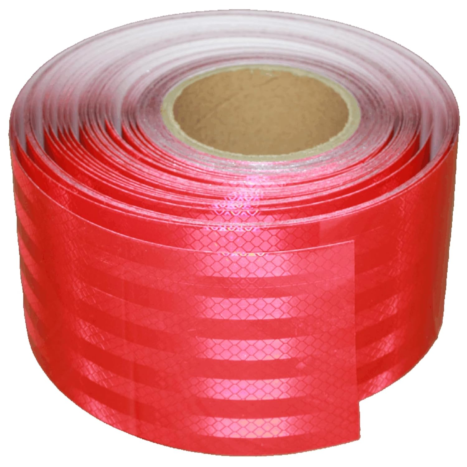 Non Fading Red Reflective Tape Outdoor Waterproof 4 inch Wide, High Visibility Warning Industrial Marking Tape, Safety Stickers (168 feet)