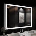 ISKM Framed LED Mirror for Bathroom 48"x38", Dimmable LED Bathroom Mirror with Lights, Anti-Fog, Front and Backlit Lighted Mirror 3-Colors, Shatterproof, Memory Function