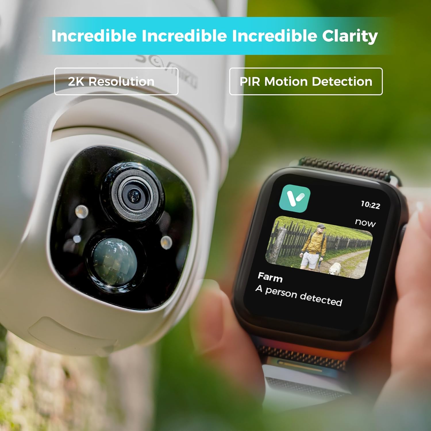 SOVMIKU C1 4G LTE Cellular Security Camera Wireless Outdoor, $14.9/Month for Unlimited Data, Easy to Setup, IP65 Waterproof, No Wi-Fi Surveillance Cam Two Way Audio, Color Night Vision, 32GB Included