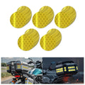 Non Fading Yellow Reflective Stickers 1-inch Diameter Round Reflector, Outdoor Waterproof High Visibility Warning Adhesive Tape (50 Pcs)