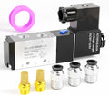 TAILONZ PNEUMATIC 3/8"NPT Solenoid Valve 4V310-10 AC110V Single Coil Pilot-Operated Electric 2 Position 5 Way Connection Type Junction Box