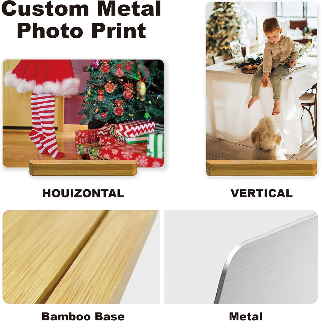 Custom Style Custom Metal Photo Prints,Customize Your own Picture Frame,Personalized Metal Picture Gift for Family and Lovers