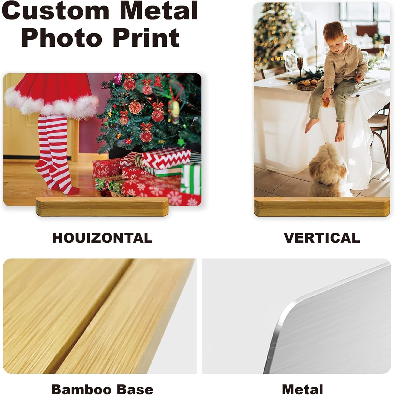 Custom Style Custom Metal Photo Prints,Customize Your own Picture Frame,Personalized Metal Picture Gift for Family and Lovers