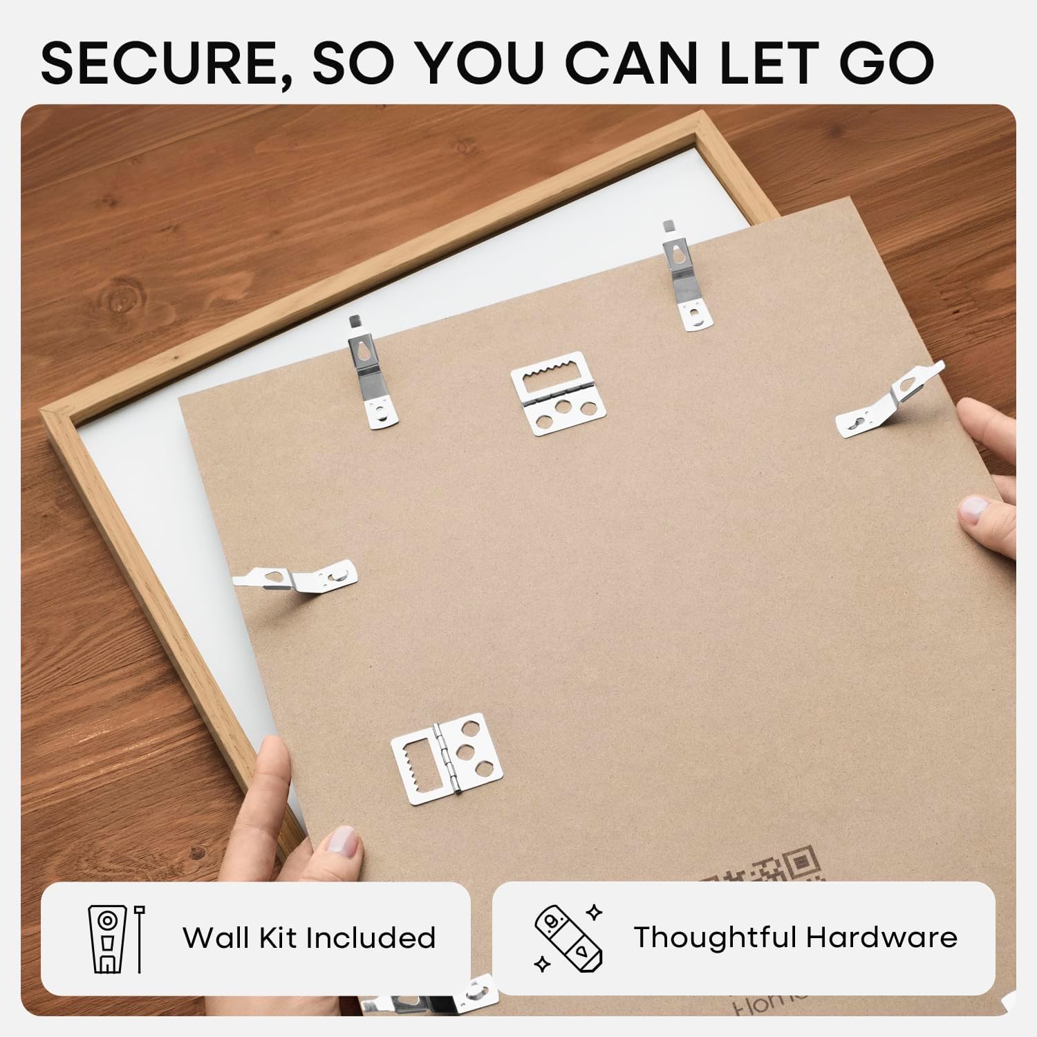 Homeforia 8x24 Panoramic Frame Wooden, High End Natural Oak 8 x 24 Picture Frame Light Wood without Mat, 24x8 Thin Poster Frame for Wall, 8by24 Display Photo Frames, Tempered Glass, Wall Kit, Set of 1