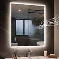 STARLEAD 20"x28" LED-Bathroom-Mirror-with-Lights, Wall-Mounted with Bluetooth Speaker, Anti-Fog, 3 Color Temperature, Dimmable Brightness, Waterproof, Tempered Glass, Frontlit & Backlit