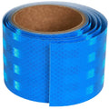 Non Fading Reflective Tape Blue 3 inch, Outdoor Waterproof High Visibility Warning Industrial Marking Tape, Safety Stickers (11 feet)