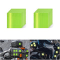 Non Fading Fluorescent Yellow Reflective Stickers 2 inch X 2 inch, Outdoor Waterproof High Visibility Safety Adhesive Reflector (20 Pcs)