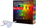 Enbrighten Spectrum Remote Controlled Indoor Accent Wall String Lights, Color Changing LED USB Sconces, 8ft with 6 Lights, RGBWIC, White 84313