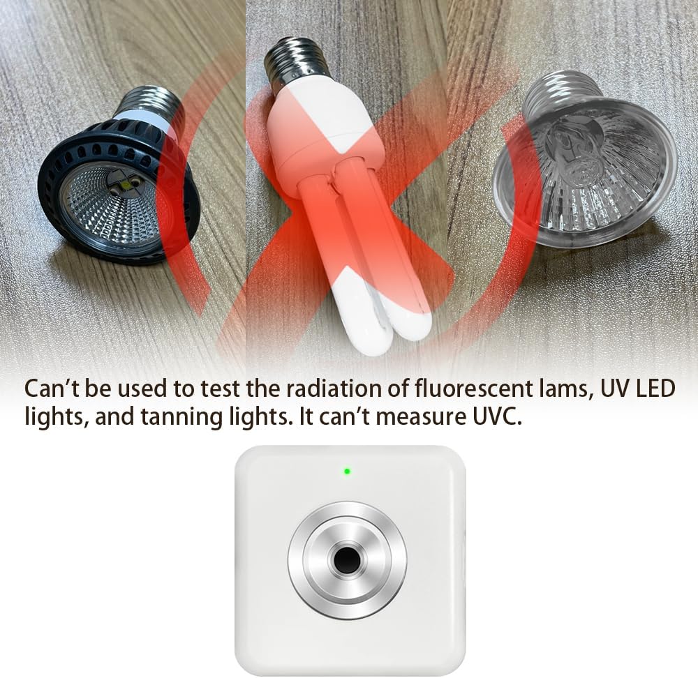 VBR Sun UVI Index Meter Up to 22 with UV Hurt Alarm,Sunburn Protect with Beeping Sound Reminder