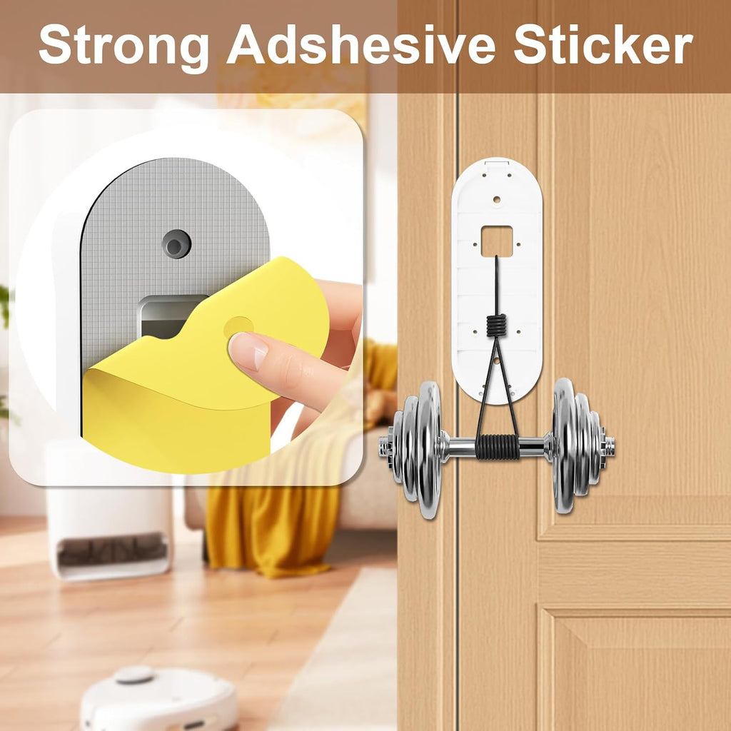 Adhesive Doorbell Mount Compatible with Arlo Video Doorbell 2K/HD (2nd Gen), No-Drill Mounting Bracket Accessories, Easy Installation, Anti-Theft Camera Mount for Apartments, Renters, Houses, Dorm