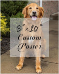 YXIMOX Custom 8" x 10" Art Print on Premium Canvas, Personalized with Your Image or Design, Large Wall Decor for Living Room, Office, Bedroom, Custom Canvas Artwork(8"x10",Unframe)