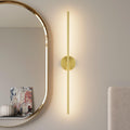Modern Wall Sconce for Bathroom 33In Gold Vanity Light Fixture Hardwired 3000K Bathroom Sconce 360° Rotate Warm Light for Bedroom
