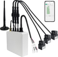 Smart Home Energy Monitor with 3 120A Clamps EdgeAnt, Real-Time Accurate Energy Consumption Tracking and Save Money, Home Energy Automation and Control, Solar Net Metering 2.4 GHz WiFi