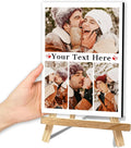 Custom Photo Frame with Stand, Personalized Picture Display, MDF and Wood Construction, Desktop Decor, Multiple Designs, Customizable Gift for Family and Friends