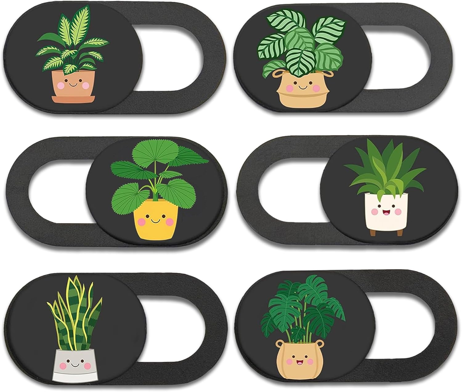 MESMOS 6pk Laptop Camera Cover Slide Cute, Laptop Accessories, Phone & Computer Camera Webcam Cover Slide, Stocking Stuffers, Web Cam Privacy Blocker (Small)