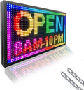 P10 Outdoor Scrolling Led Sign 27”X14” WIFI Control Full Color with High Brightness and New SMD Technology led sign Programmable for Store Business board