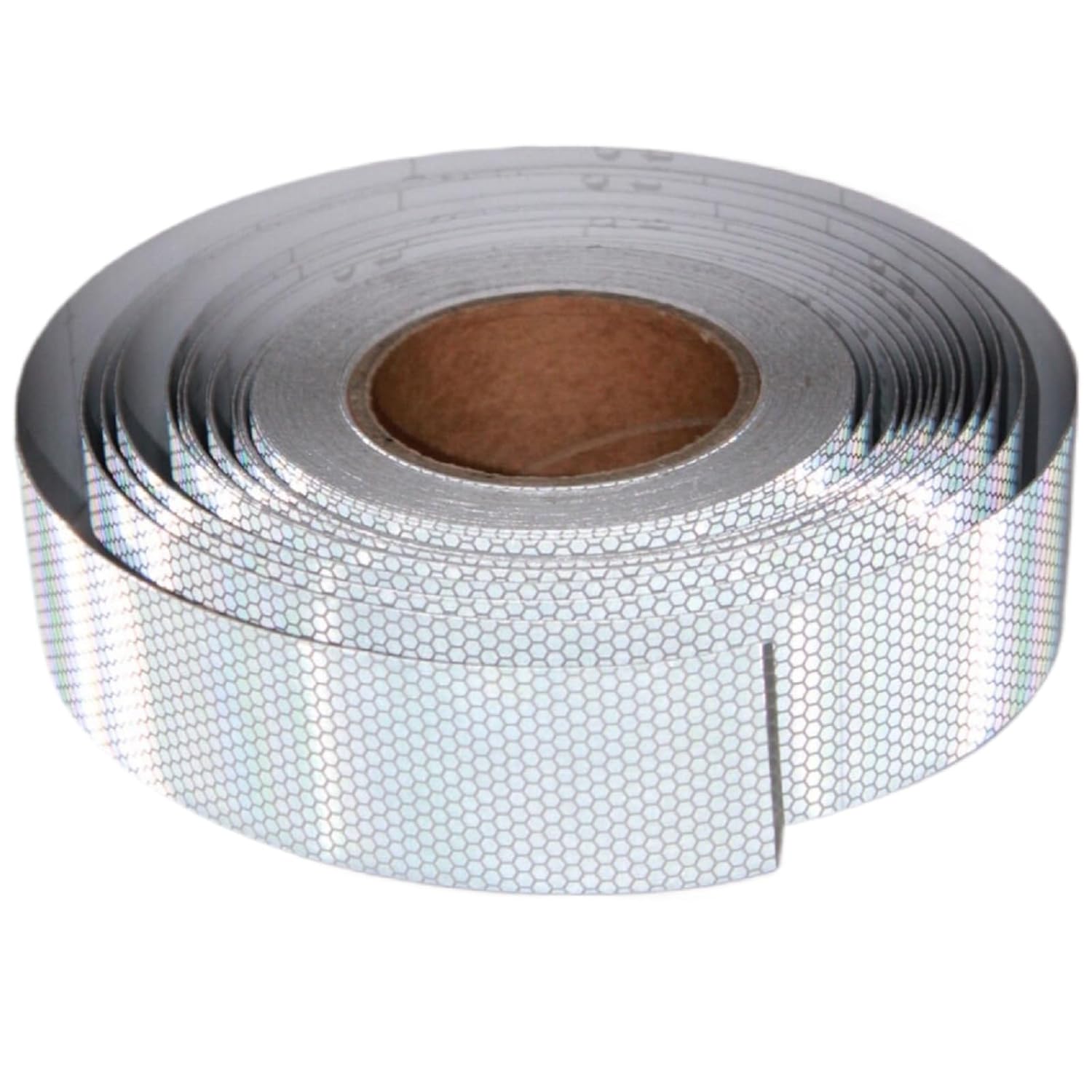 Non Fading Silver Reflective Tape 2 inch Wide, Outdoor Waterproof Safety Adhesive Stickers, High Visibility Industrial Marking Tape (168 feet)