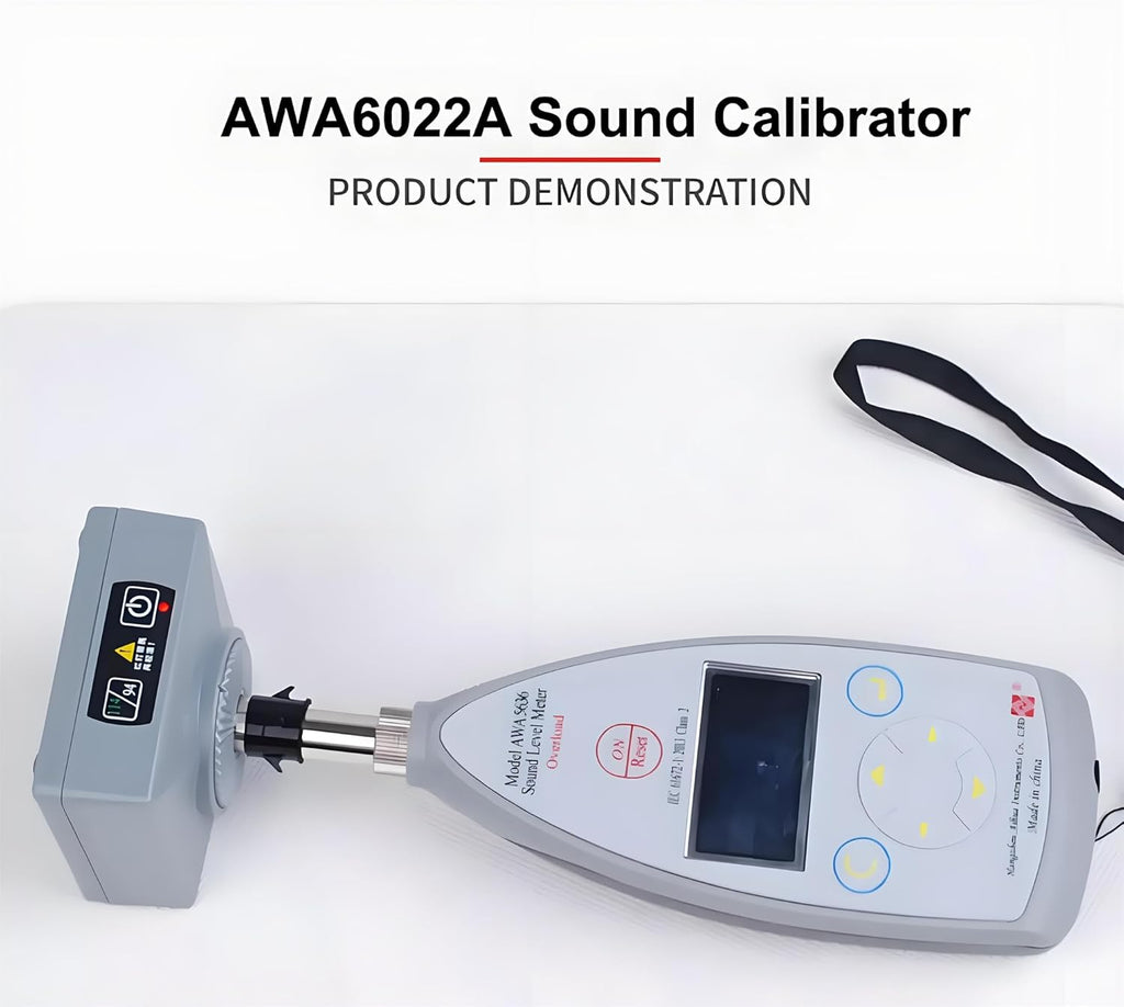 Class 2 Sound Calibrator, Sound Level Meter Calibrator, 94 dB & 114 dB, for 1", 1/2", 1/4" Microphones