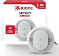 Kidde Hardwired Smoke Detector, 10-Year Battery Backup, Voice Alerts, Interconnectable, LED Warning Light Indicators, 20SA10-V