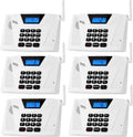 Intercoms Wireless for Home Hands Free, 2024 Upgraded Intercom 5300ft with Automatic Answer, 9 Channel Full Duplex Home Intercom System Fit for Hospital Business House(6 Packs White) ﻿