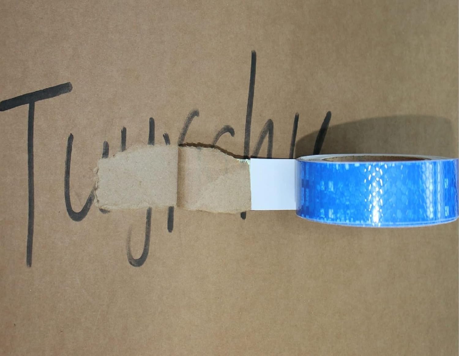Blue Reflective Tape 1 inch Wide, Outdoor Waterproof High Visibility Warning Industrial Marking Tape, Safety Stickers (68 feet,5 Rolls)