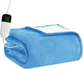 BOMOVA Heated Electric Throw Blanket - 50" x 60" Heating Blanket with 10 Heating Levels & 8 Hours Auto Off, Warm Flannel Blanket, Christmas Birthday Gifts for Women