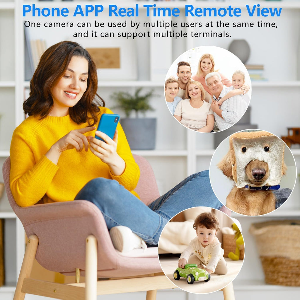 Smallest Wireless WiFi IP Camera,HD1080P Portable Mini Camera with Video Recording Live Feed,Baby Monitor,Nanny Cam,with Night Vision,Motion Detection,Cloud Storage for Security with iOS Android APP