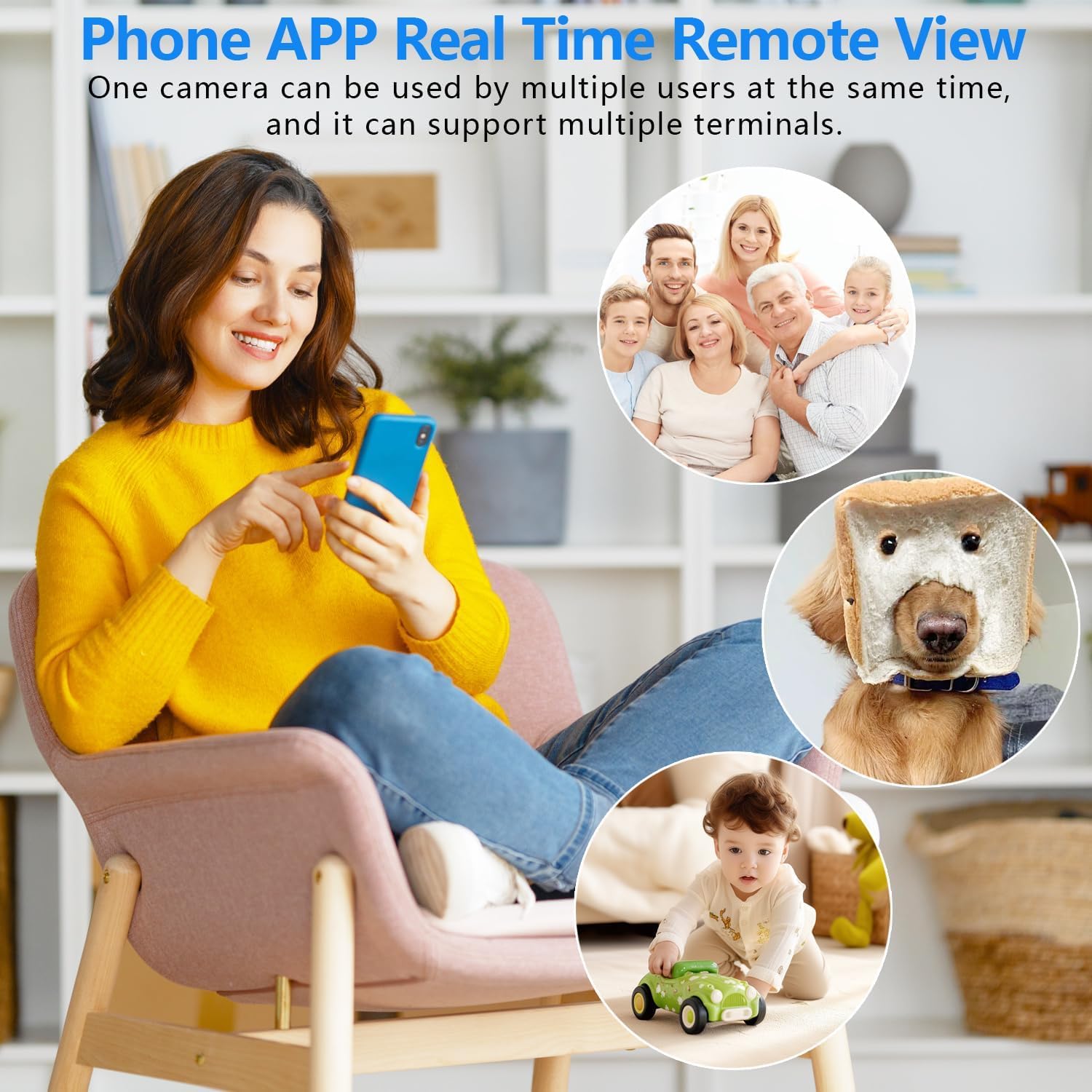 Smallest Wireless WiFi IP Camera,HD1080P Portable Mini Camera with Video Recording Live Feed,Baby Monitor,Nanny Cam,with Night Vision,Motion Detection,Cloud Storage for Security with iOS Android APP