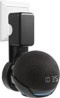 Wall Mount Holder for Dot 4th/5th Generation, Outlet Hanger for Dot 4th/5th Gen, Smart Speaker Stand, Space-Saving Accessories, Built-in Cable Management Shelf, Black…