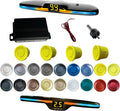 New Feature Rear Parking Sensor with Selectable Distance in Feet, Bidirectional Display Options, and Customizable Numeric Orientation and There are 18 Color Probes to Choose from(Yellow)