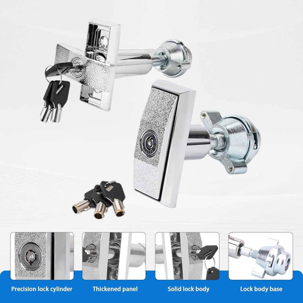 Vending Machine Key,T-Shaped Vending Machine Lock,Non Universal Key Combination,High Security,Suitable for Coin Operated Gaming Machines,Self-Service Car Washing Machines,Etc