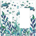 Outlet Covers Vibrant Turtle Seagrass Watercolor Painting 1 Toggle 1 Rocker Combination Decorative Wall Plate Electrical Switch Plates Light Switch Cover Plate for Bathroom living Room Decor