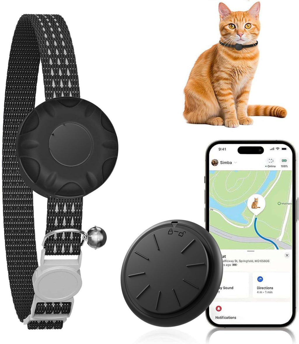 Cat Tracker, Waterproof, Compatible with Apple Find My App (Only iOS), No Monthly Fee