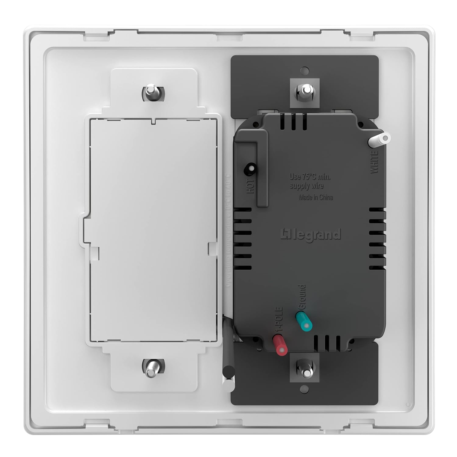 Legrand Radiant WNRH10KITWH Smart Switch with Netatmo Starter Kit, Tamper Resistant, Compatible with Alexa, Google Assistant & Apple HomeKit, White (1 Count)
