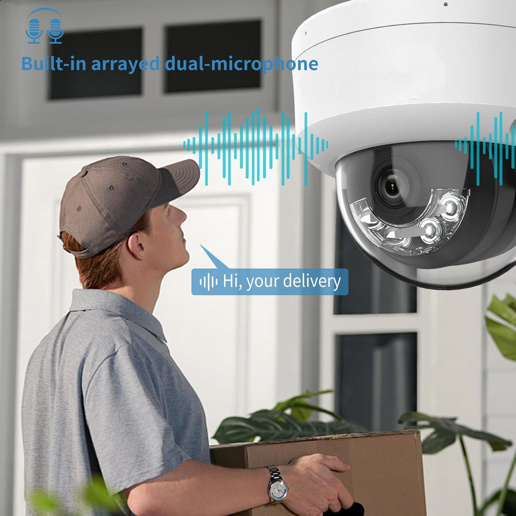 DS-2CD2143G2-LIS2U(DS-2CD2143G2-IU Upgrade) Smart Hybrid Light PoE IP Camera, Colorful Night Vision, Human/Vehicle Detection, Built-in arrayed Dual-mic, 2.8mm, International English Version