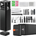 2026 Upgrade Phone Cleaning Kit 47PCS, iPhone Cleaning Kit, Airbud AirPods Cleaning Kit, Keyboard Cleaning Kit, Charging Port Cleaner for Apple Lightning/Android USB-C (Black)