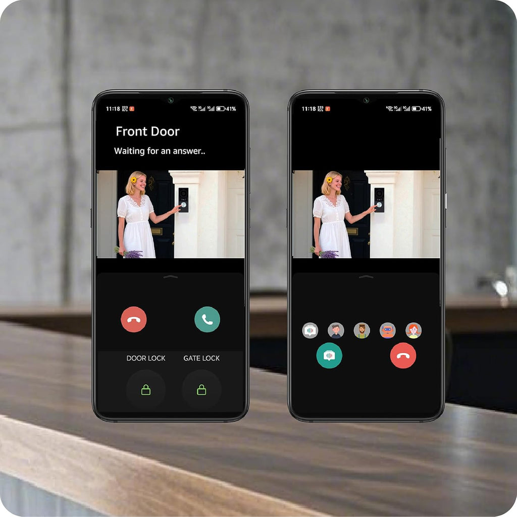 Video Door intercom 2-Wired, doorbell withCamera, Full HD Camera, Door intercomSupports Password, 7" WiFi Monitor andTuya APP, 2-Way Audio, Unlock for HomSecurity System