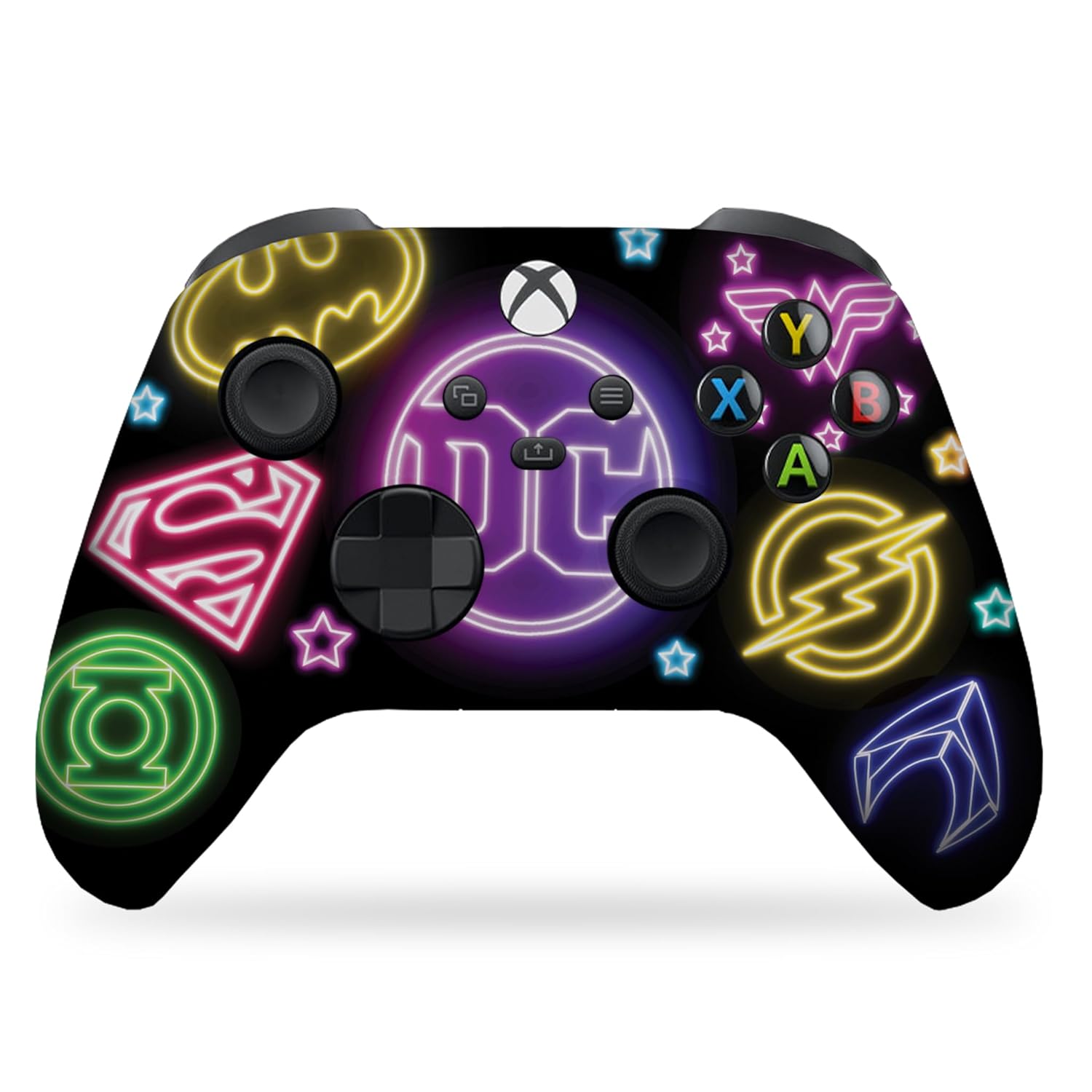 DreamController DC Comiic NEON Custom X-box Controller Wireless compatible with X-box One/Series X/S Proudly Customized in USA I Permanent HYDRODIP Print(NOT JUST A SKIN)(MODDED)