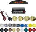 Parking Sensor Kit Backup Sensor Kit Reverse Sensor for Car 18 Color Options for Probes Adjustable Alarm Volume Professional Sensore de Reversa para Carro Safe Driving Assistant（Gold）