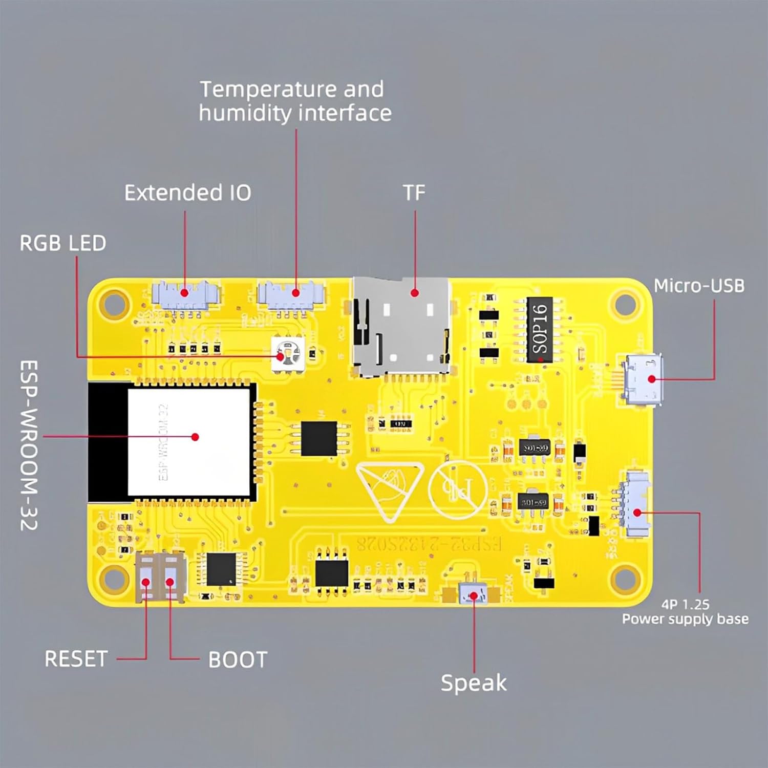 2.8 inch ESP32 Display Module ESP32-2432S028R ILI9341 Resistive Touch Screen WiFi+BT Dual-core Development Board 240X320 TFT LCD Module for Arduino
