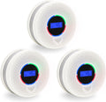 10-Year Battery Smoke and Carbon Monoxide Detector, 2-in-1 Smoke CO Alarm with Digital Display, Reliable Fire and CO Alarm for Home, Bedroom, Kitchen (3 Pack)