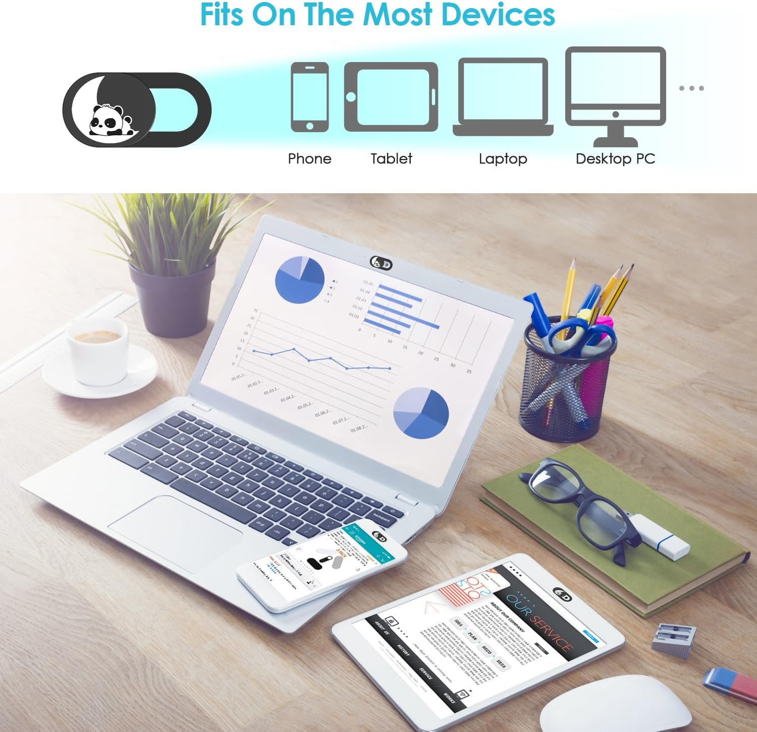 HKDGYHON Laptop Camera Cover Slide Cute, Phone Accessories, Webcam Cover, Lovely Puppy Computer Camera Cover for iPhone iPad MacBook Pro Computer iMac PC, Laptop Accessories Great for Privacy