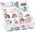 UCEC Sticker Display Stand 5 Tiers Acrylic Stand, 20 Pockets Sticker Holder Display, Versatile Event Organizer for Trade Shows, Retail Stores, and Supplier Meetings