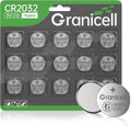 2032 Battery Compatible with Apple AirTag CR2032 Lithium 3V Coin Battery for Child Safety, Suitable for Key Fobs, Smart Sensors, Scales, Candles and More (CR2032-15)