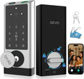 DEVO G1 6-in-1 Video Smart Lock with Camera & Doorbell, Keyless Entry Door Lock with Fingerprint, Auto Locks, App Remote, Built-in Wi-Fi Smart Deadbolt for Front Door